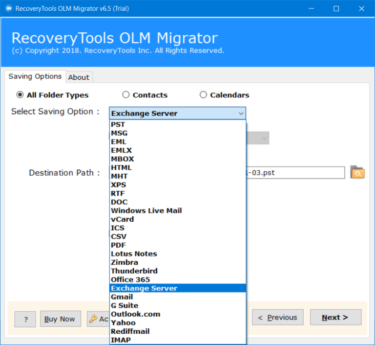 import olm to windows outlook