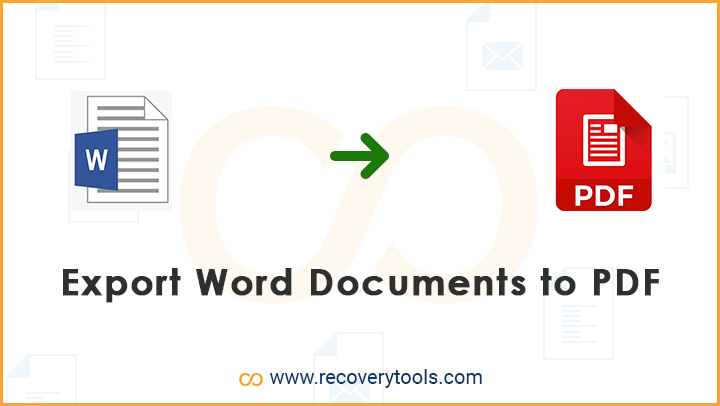 how to export from word to pdf file