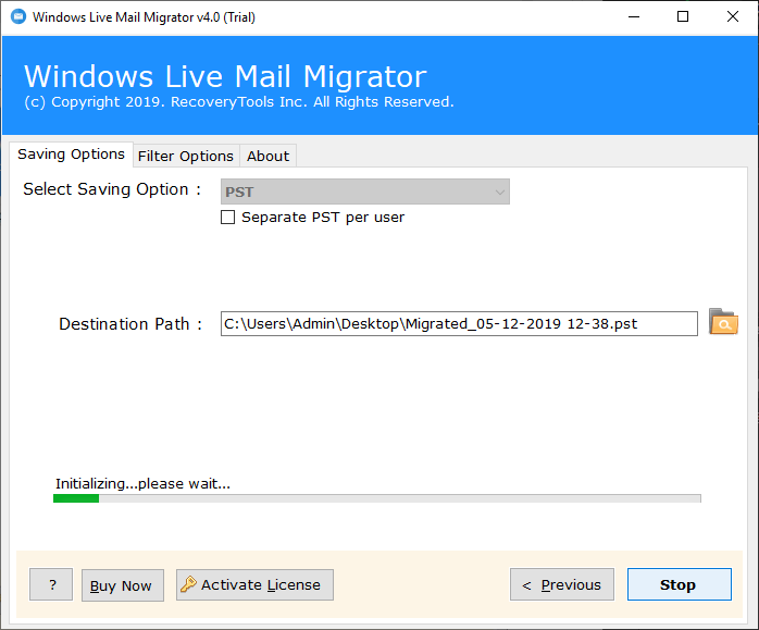 windows live mail convert to pst