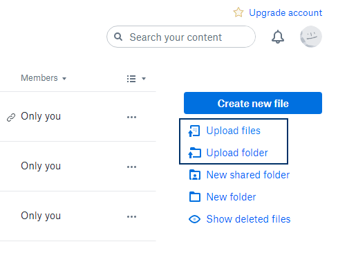 how to us dropbox for email