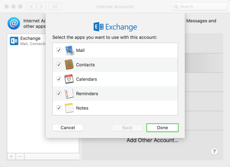 mac mail exchange 2010 setup
