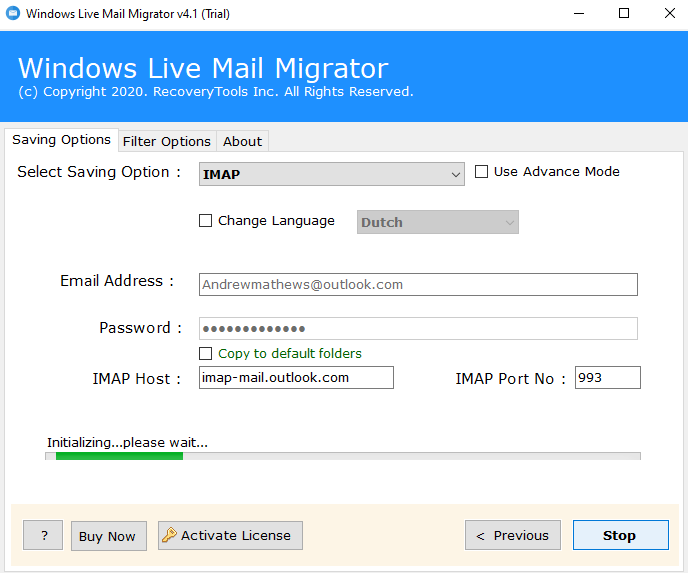 import windows live mail to mailbird lite