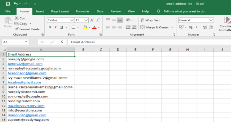 How To Export Email Address From Excel