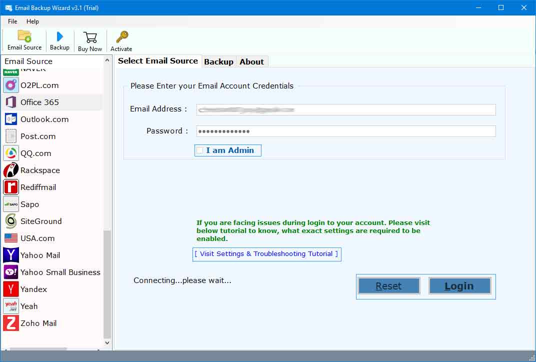 run save office 365 emails to pdf