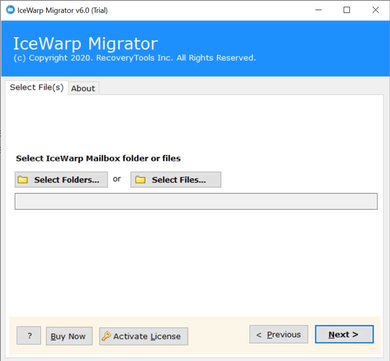 launch tool to convert icewarp to outlook